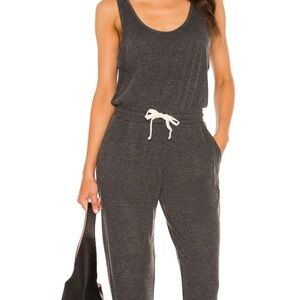 Spiritual Gangster Charcoal Gray Knit Jumpsuit -Super Comfortable -XS